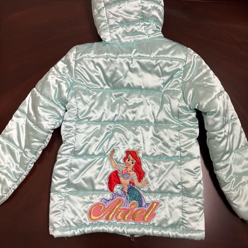 Disney Aqua Ariel Jacket with Gold Embroidery
